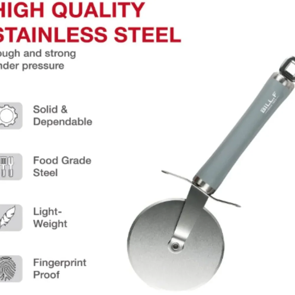 5 pc - Stainless Steel Kitchen Accessory Set w/ Gadget Holder  (Grey/Silver)